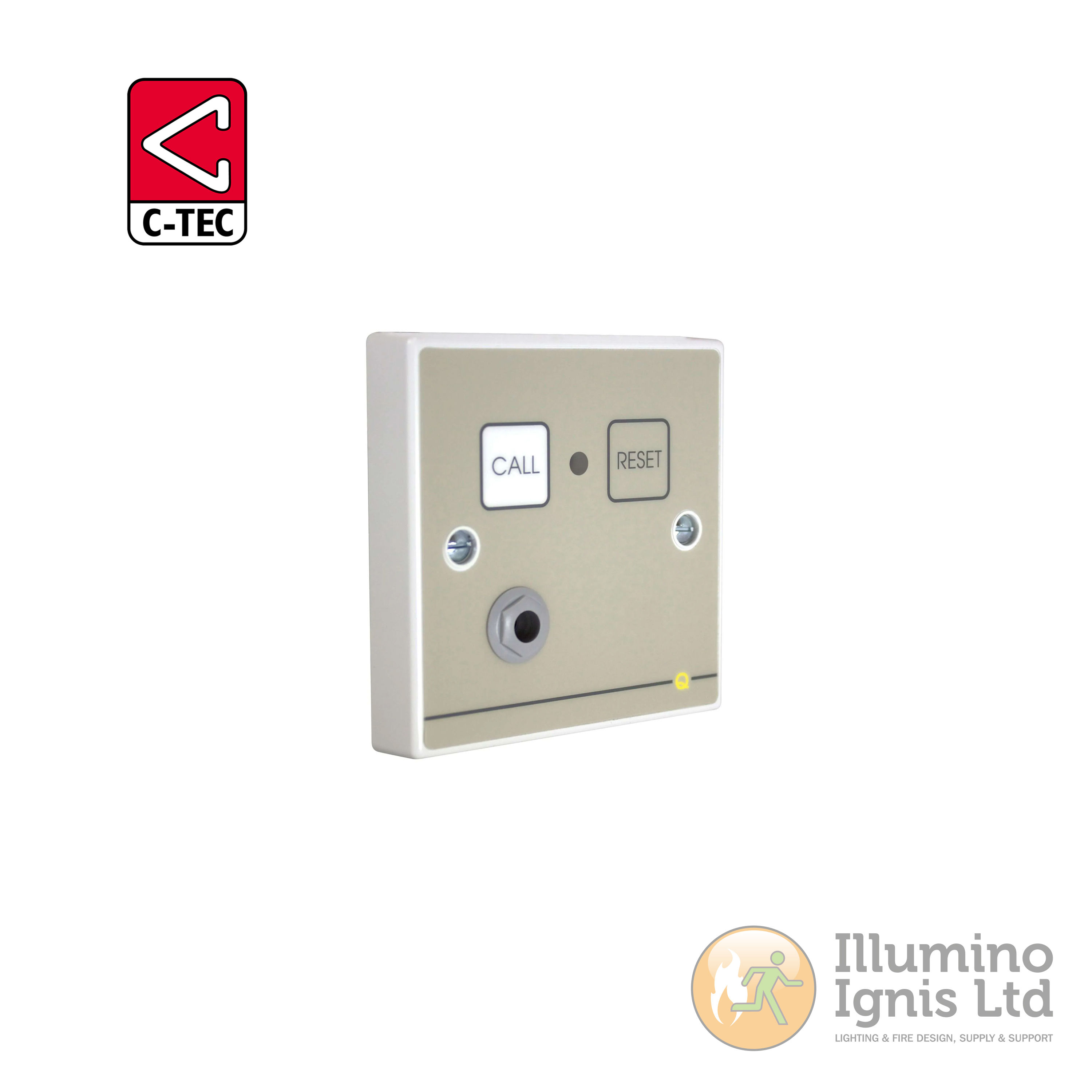 Quantec Call Point, Magnetic Reset With Socket