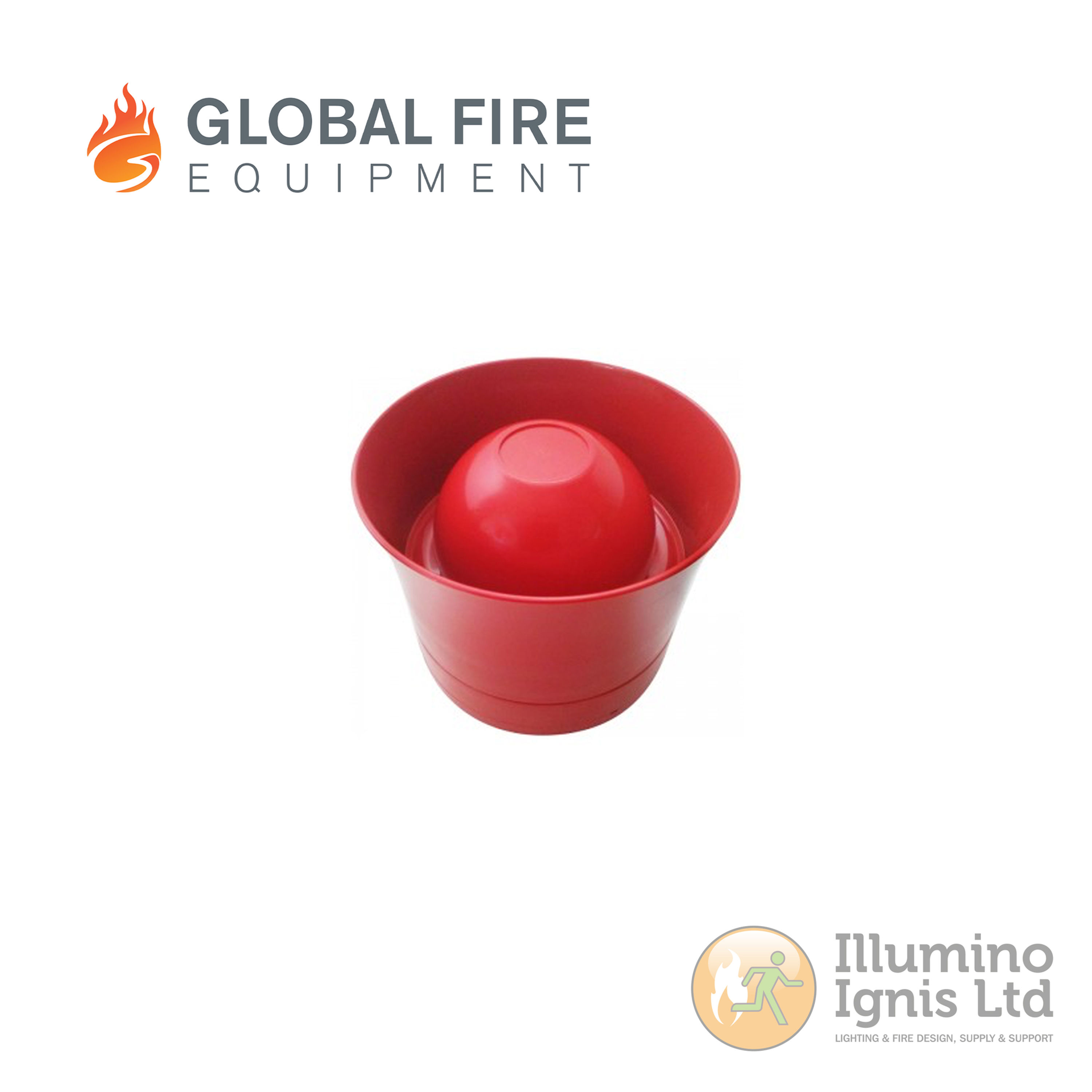 VALKYRIE Addressable Wall Mount Sounder, Red