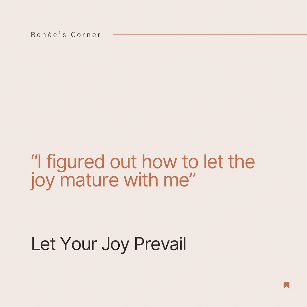 Let Your Joy Prevail
