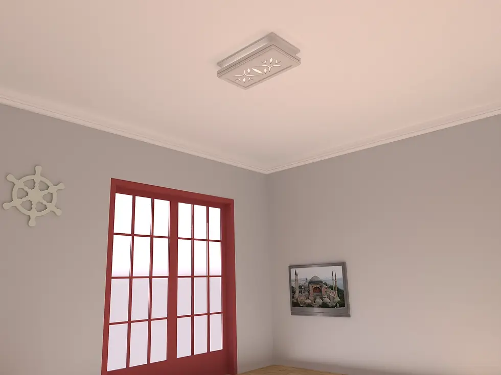 Küçük resim: Motifpiyer Led Uyumlu Tavan Gobek 53 30X60X13 cm