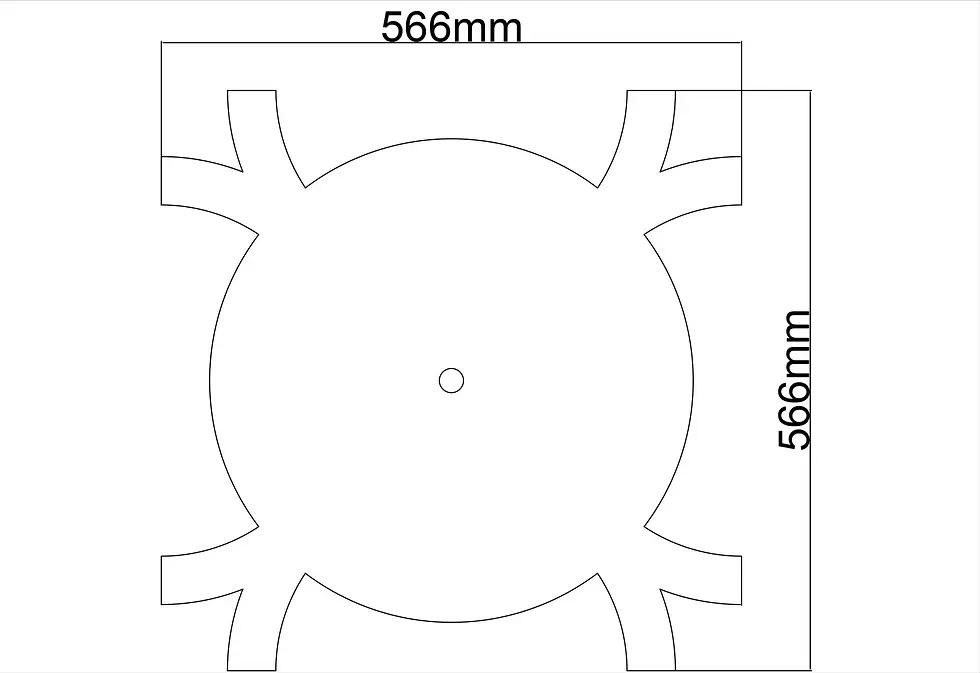 Küçük resim: Motifpiyer Tavan Göbek  46 57X57X2 Cm-2 Adet