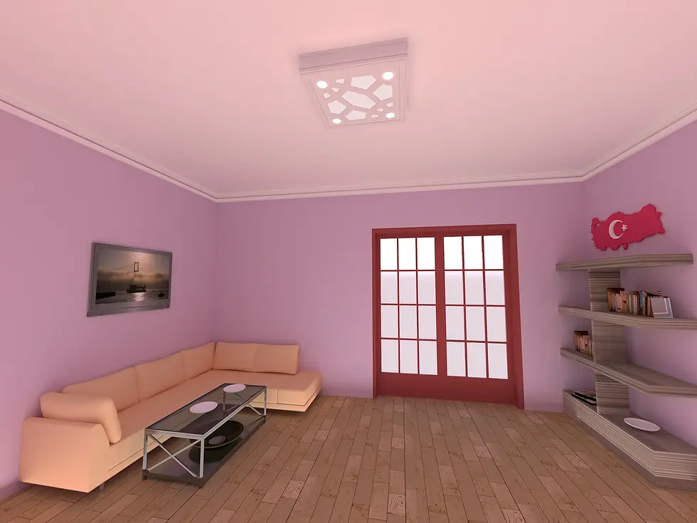 Küçük resim: Motifpiye Spot Led Uyumlu Tavan Gobek 45-60X60X13cm