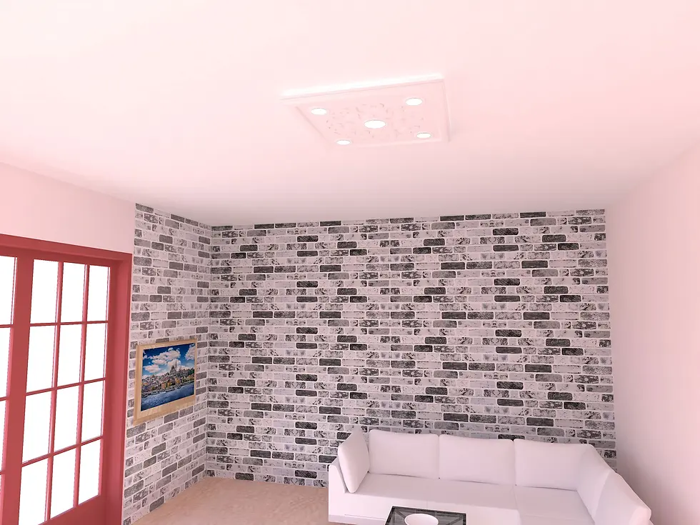 Küçük resim: Motifpiyer spotlu gizli ışıklı tavan göbeği sgt-52-5 60X60X4.5cm