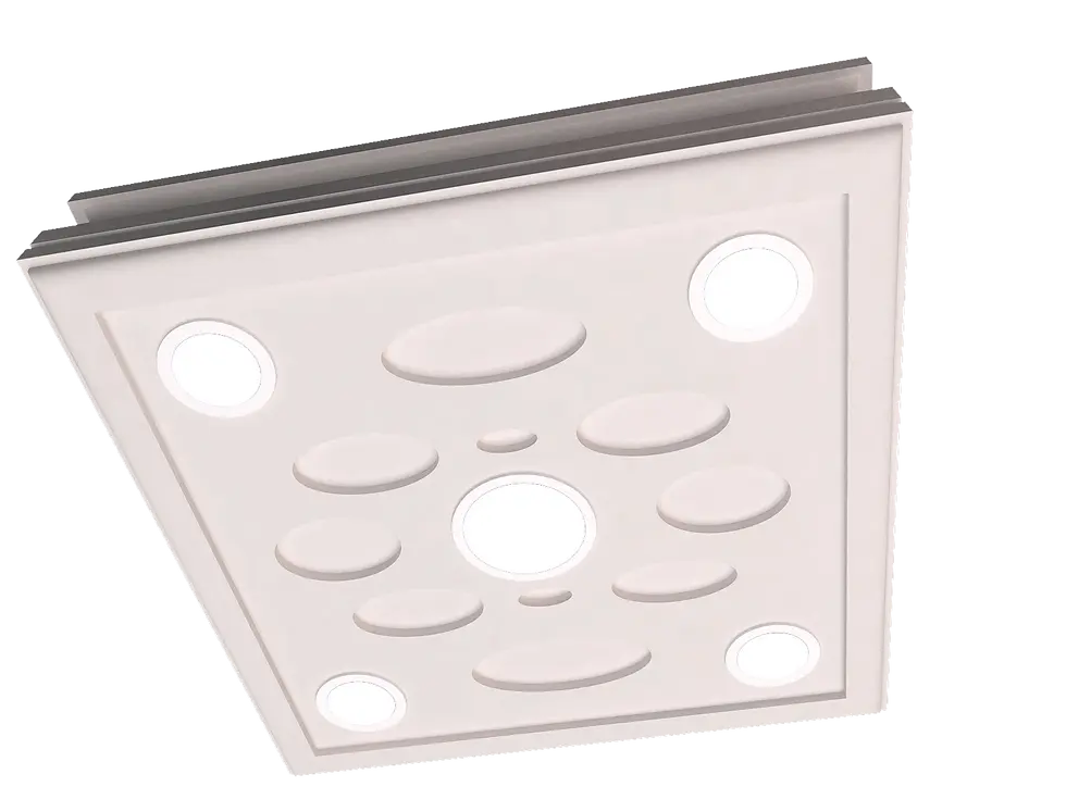 Küçük resim: Motifpiyer Spot Gizli Isık Uyumlu Tavan Göbek 56-5-60X60X13cm