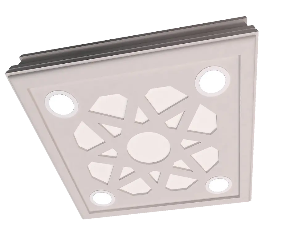 Küçük resim: Motifpiye Spot Led Uyumlu Tavan Gobek 02-60X60X13cm