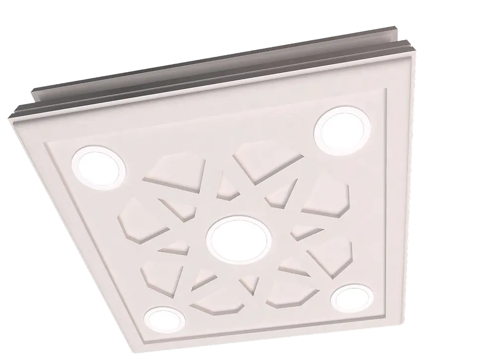 Küçük resim: Motifpiyer Spot Gizli Isık Uyumlu Tavan Göbek 02-5-60X60X13cm