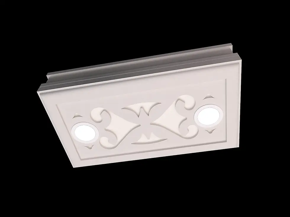 Küçük resim: Motifpiye Spot Led Uyumlu Tavan Gobek 54-30X60X13cm