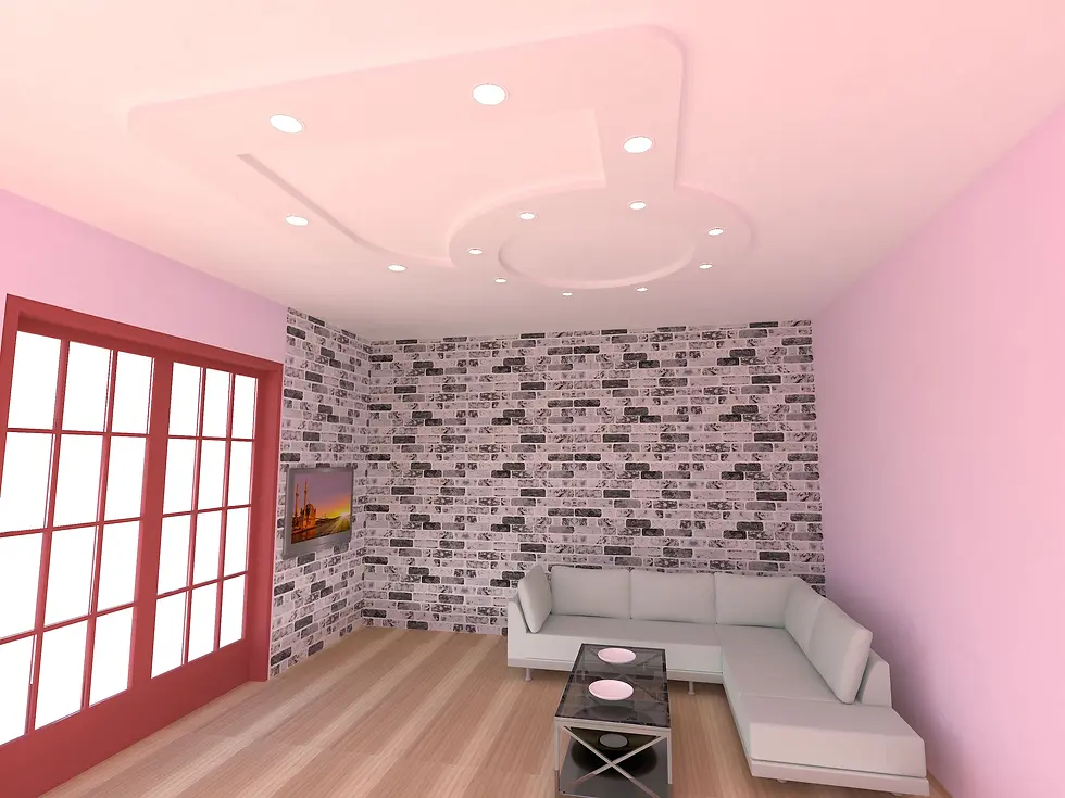 Küçük resim: Motifpiyer Motifli Tavan Göbegi Led Spotlu TMG-duz-daire-kare