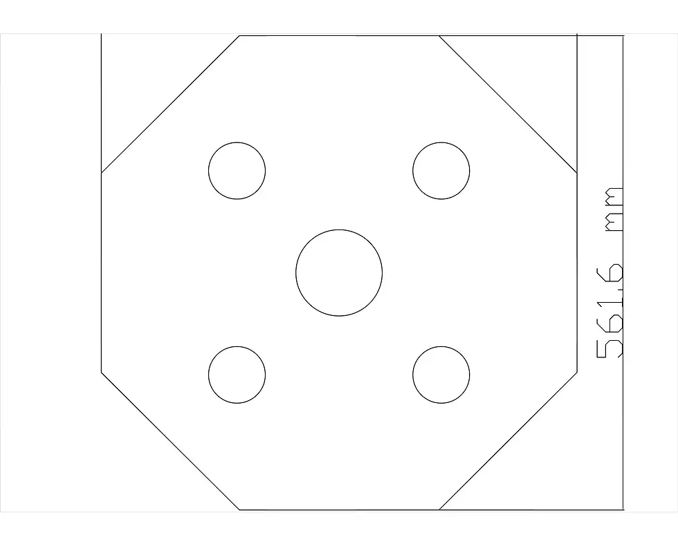 Küçük resim: Motifpiyer Tavan Spot Göbek Tsg-02-altıgen 56cm