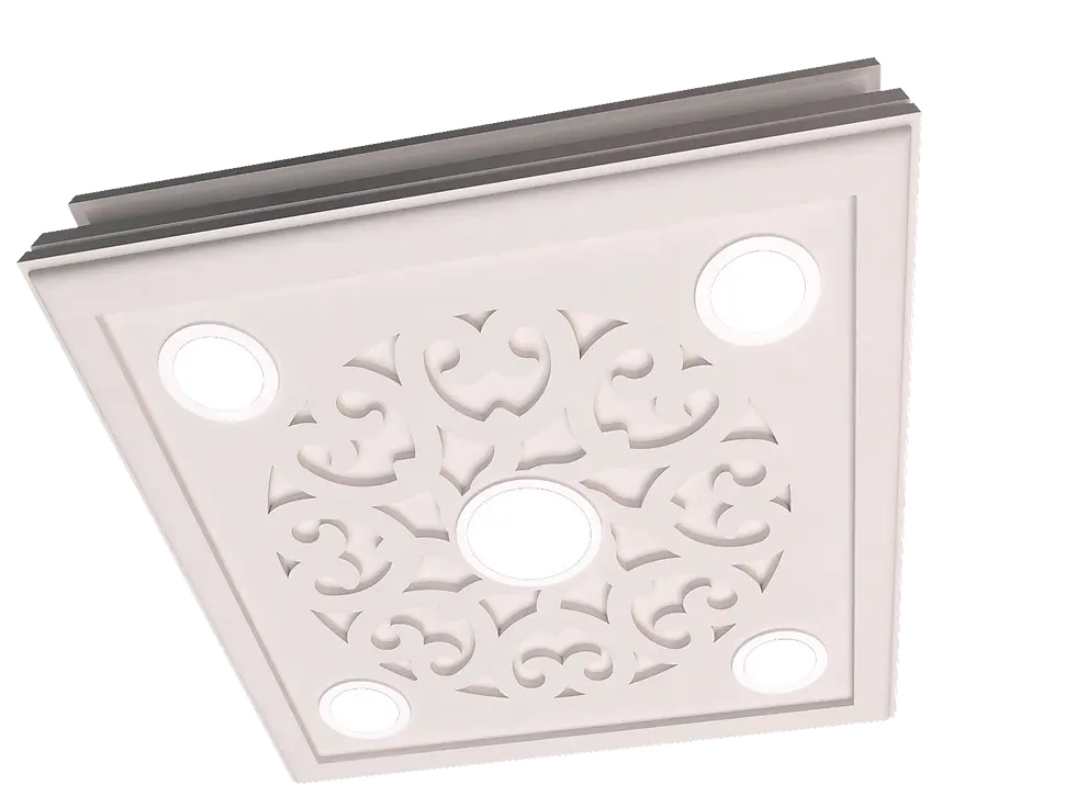 Küçük resim: Motifpiyer Spot Gizli Isık Uyumlu Tavan Göbek 52-5-60X60X13cm