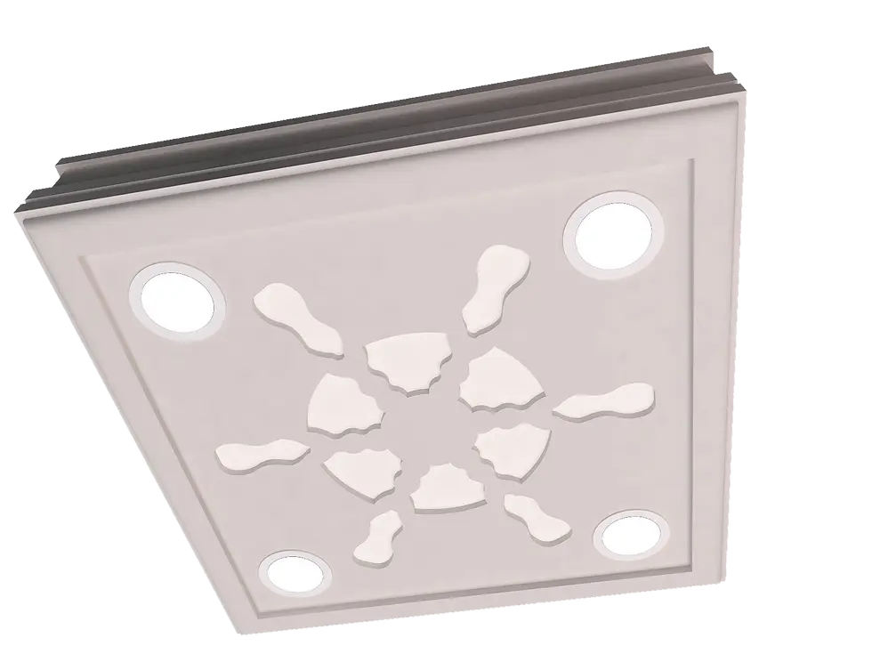 Küçük resim: Motifpiye Spot Led Uyumlu Tavan Gobek 73 GD-60X60X13cm