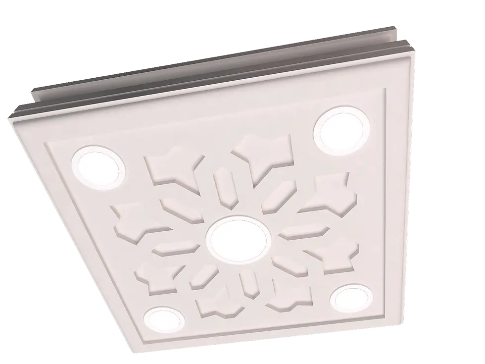 Küçük resim: Motifpiyer Spot Gizli Isık Uyumlu Tavan Göbek 41-5-60X60X13cm