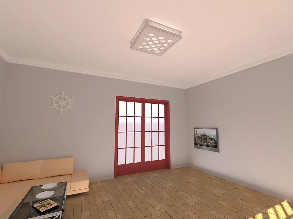 Küçük resim: Motifpiyer Led Uyumlu Tavan Göbek 79 60X60X13cm