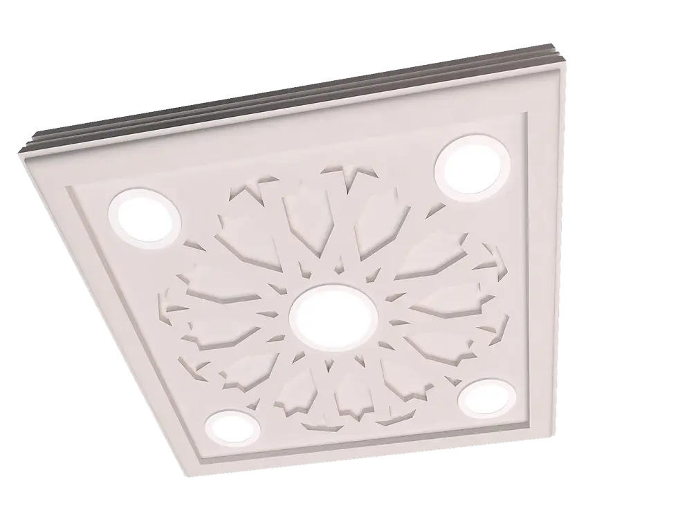 Küçük resim: Motifpiyer Spot Uyumlu Tavan Göbek 74.2-5-60X60X7.5cm