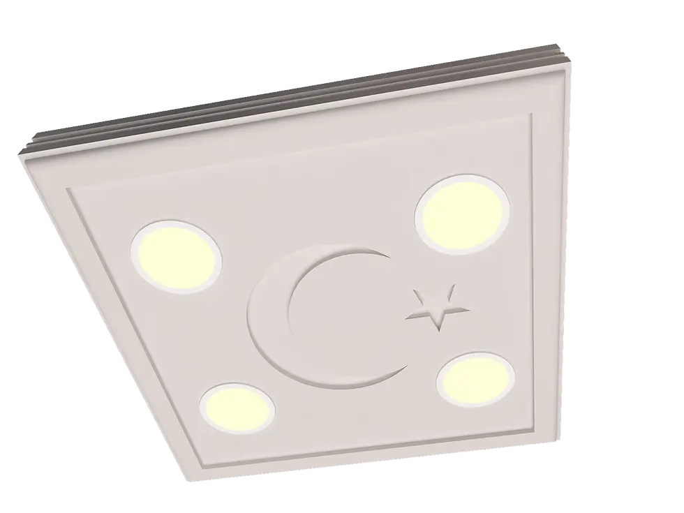 Küçük resim: Motifpiyer Spot Uyumlu Tavan Göbek ayyıldız-90X60X7.5cm