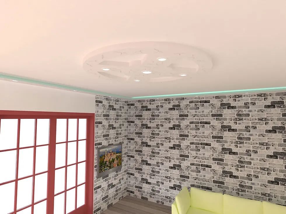 Küçük resim: Motifpiyer Motifli Tavan Göbegi Led Spotlu Tmg-53-5-Cap 130cm