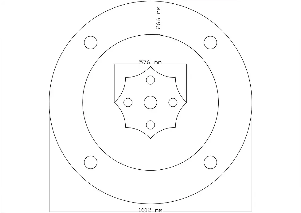Küçük resim: Motifpiyer Motifli Tavan Göbegi Led Spotlu Tmg -53- Cap 160Cm
