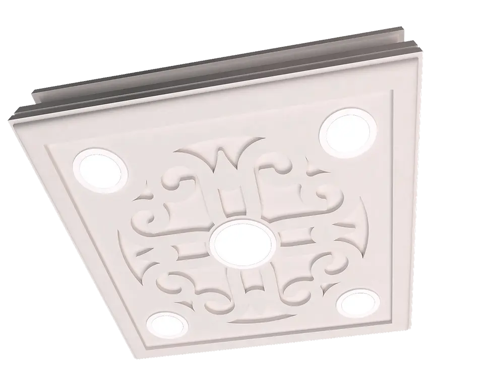 Küçük resim: Motifpiyer Spot Gizli Isık Uyumlu Tavan Göbek 54-5-60X60X13cm