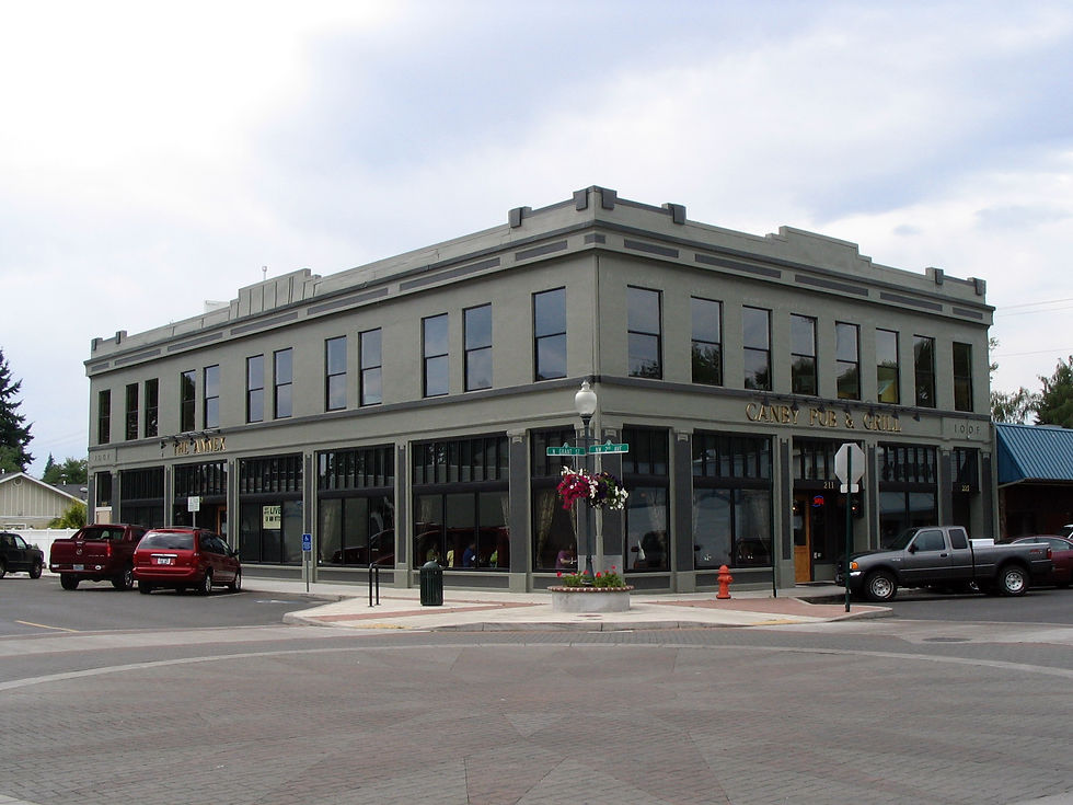 Historic Odd Fellows Building in downtown Canby, Oregon