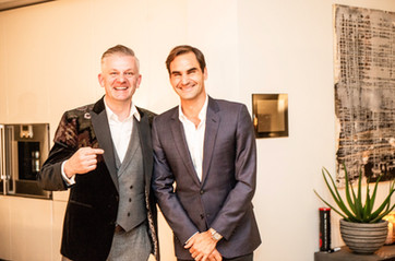 Salzgeber und Roger Federer