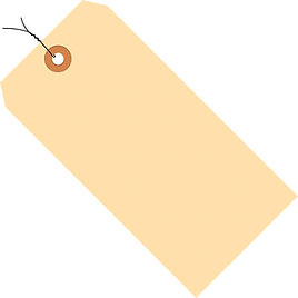 Pre-Wired Manila Shipping Tags