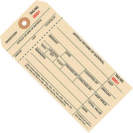 1 Part Numbered Carbon Tags