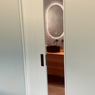 Whisper Sliders are a great option for ensuites, so the door closes softly and you don't w