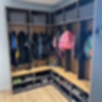 Mud room unit, custom made to customers' requirements