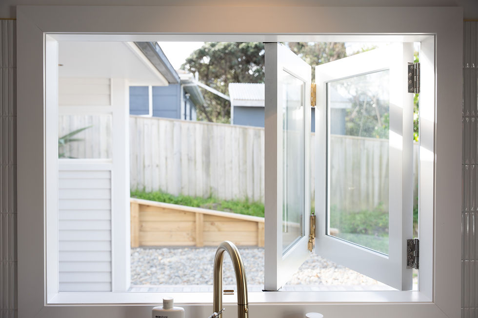 Bifolding window unit, paint quality sashes