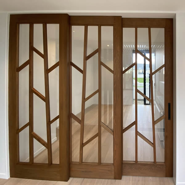 Glass panel doors are ideal for offices, entrance ways, children’s play areas, linking liv