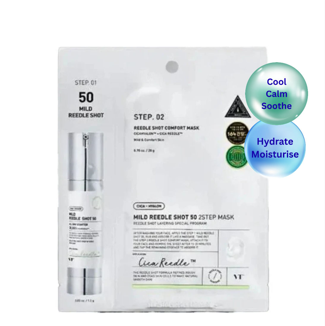 VT Cosmetics Mild Reedle Shot 50 2 Step Mask