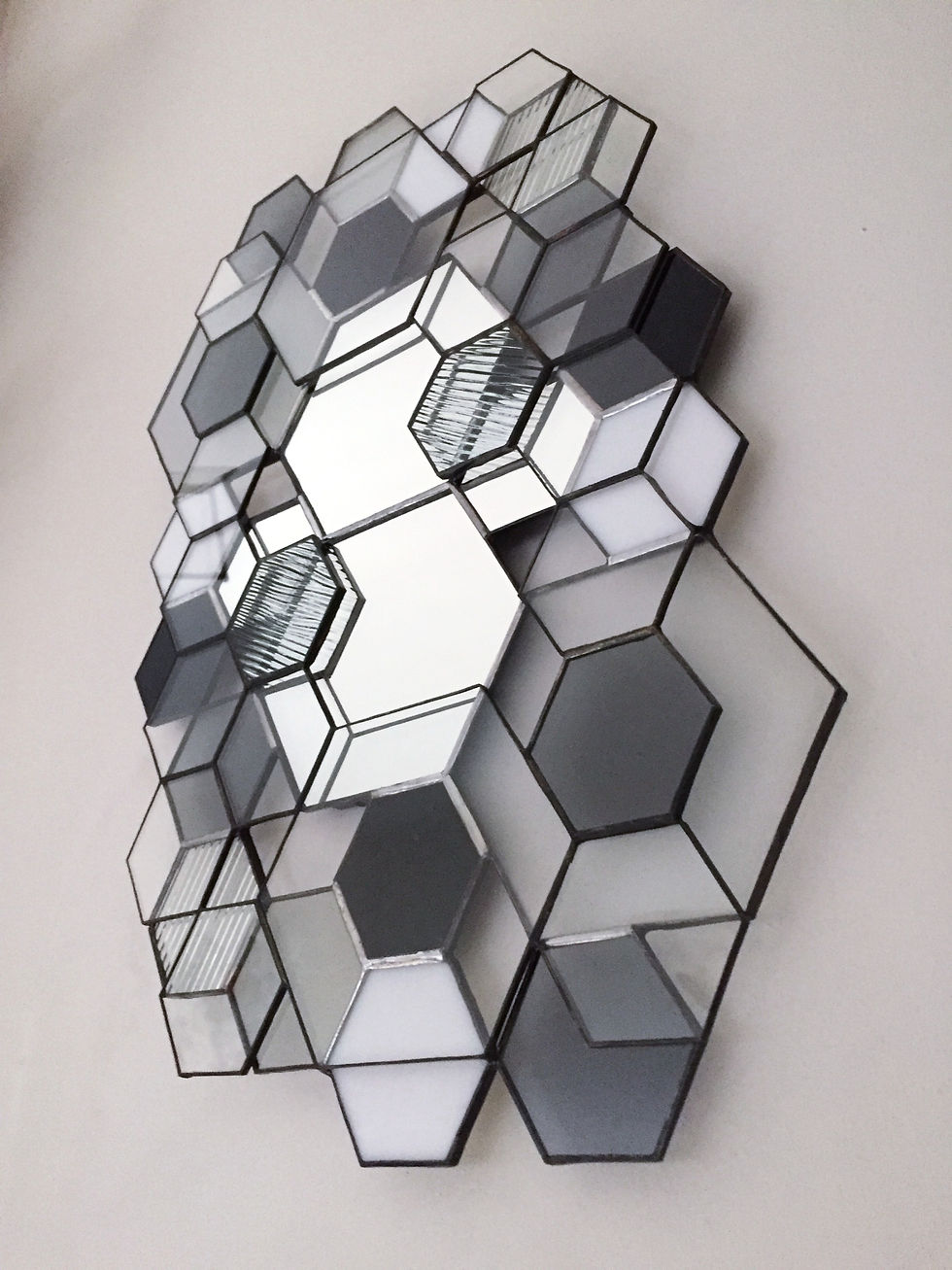 Miniature : Miroir  Noir-Gris-Transparent