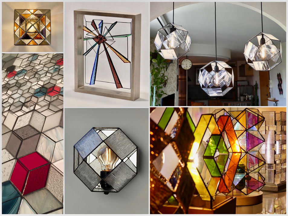 Verre et Light : creations originales de luminaires, cadres et tableaux en verre.