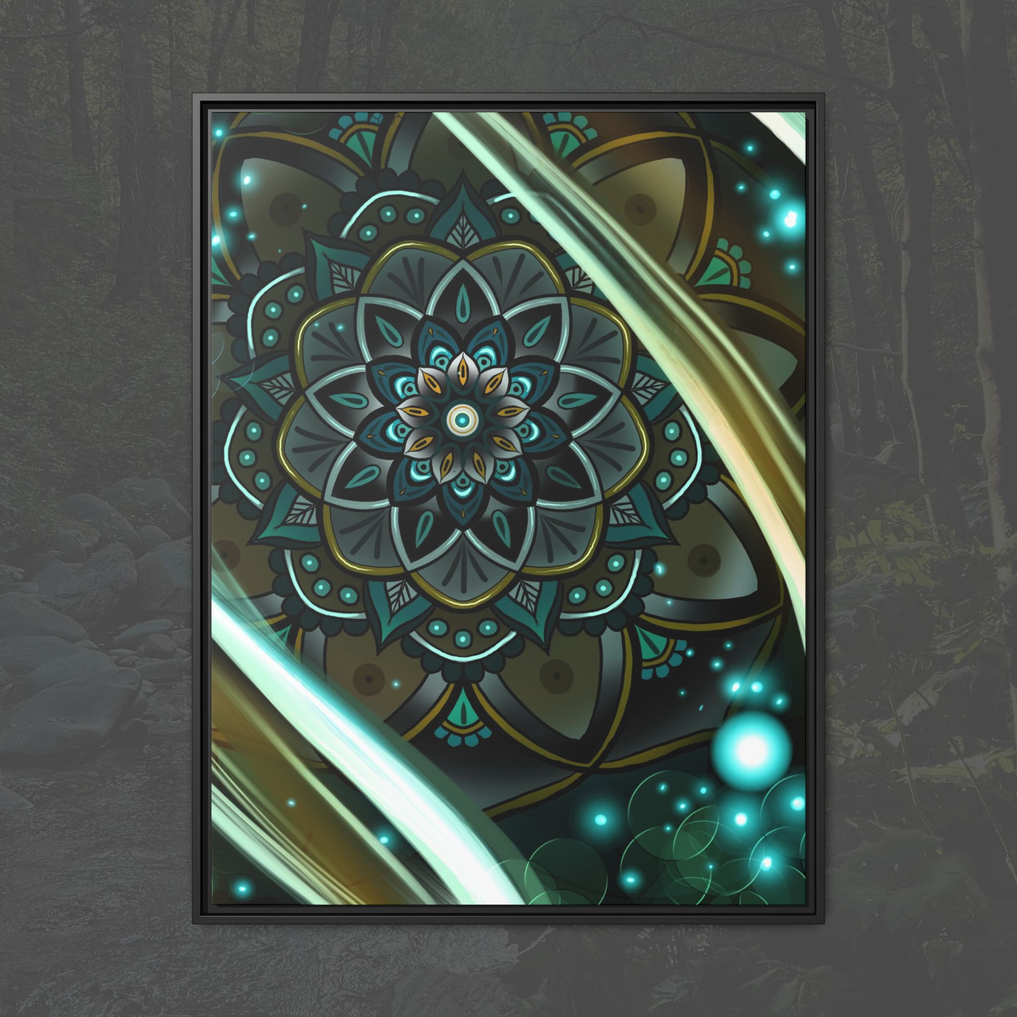Framed Mandala Matte Canvas