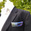 Thumbnail: Large Lavender, Blue and Green Silk Pocket Square ~ Handkerchief