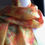 Thumbnail: Oriental Lily Hand Painted Pure Silk Scarf ~ One Of A Kind