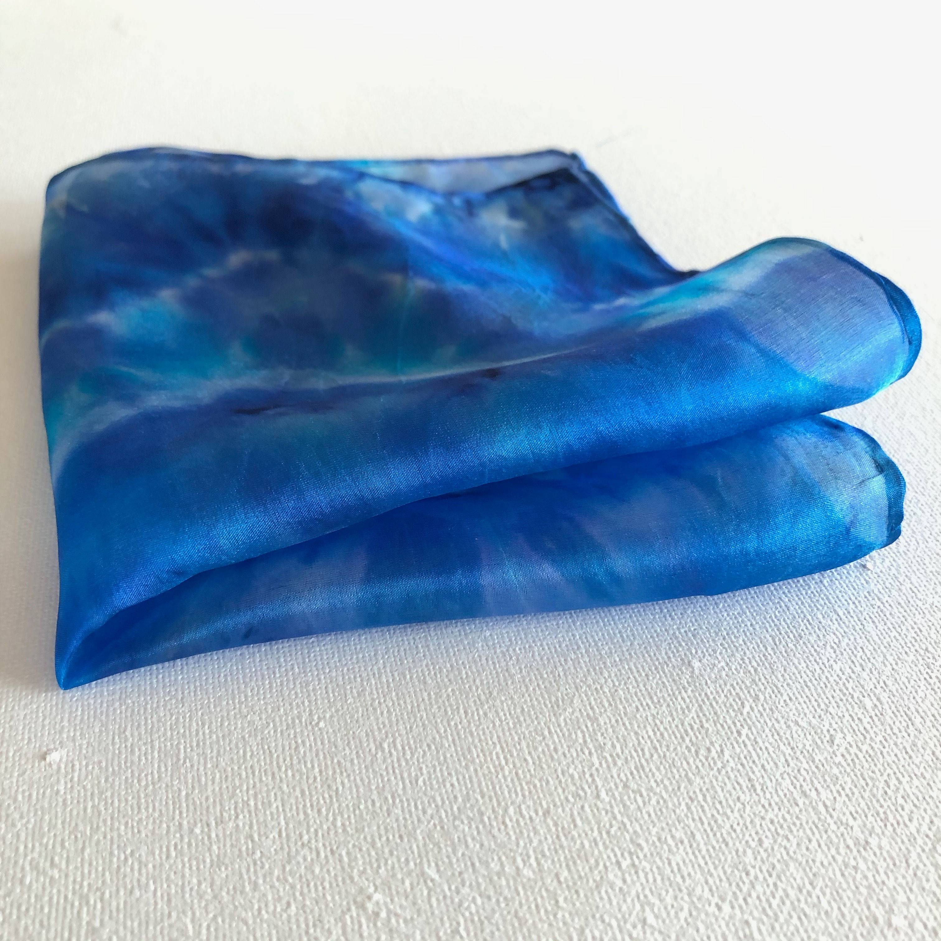 Silk Pocket Square ~ Handkerchief.Hand Crafted in Suffolk