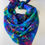 Thumbnail: Sapphire Bouquet Hand Painted Pure Silk Scarf ~ One Of A Kind