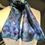 Thumbnail: Delightful Muscari Hand Painted Greens Pure Silk Scarf ~ One Of A Kind
