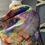 Thumbnail: Autumn Fire Hand Painted Pure Silk Square Scarf ~ One Of A Kind