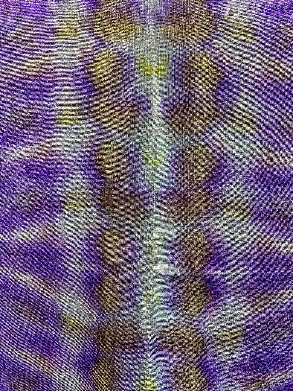 Thumbnail: Fabulous Flag Irises ~ Hand Painted Pure Silk Scarf ~ One Of A Kind