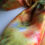 Thumbnail: Oriental Lily Hand Painted Pure Silk Scarf ~ One Of A Kind