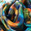 Thumbnail: Birds of Paradise Hand Painted Pure Silk Scarf ~ One Of A Kind
