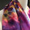 Thumbnail: Pansy Profusion Hand Painted Greens Pure Silk Scarf ~ One Of A Kind