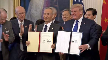 U.S. and China sign Phase One trade deal
