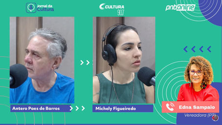 Entrevista com Edna Sampaio no Jornal da Cultura