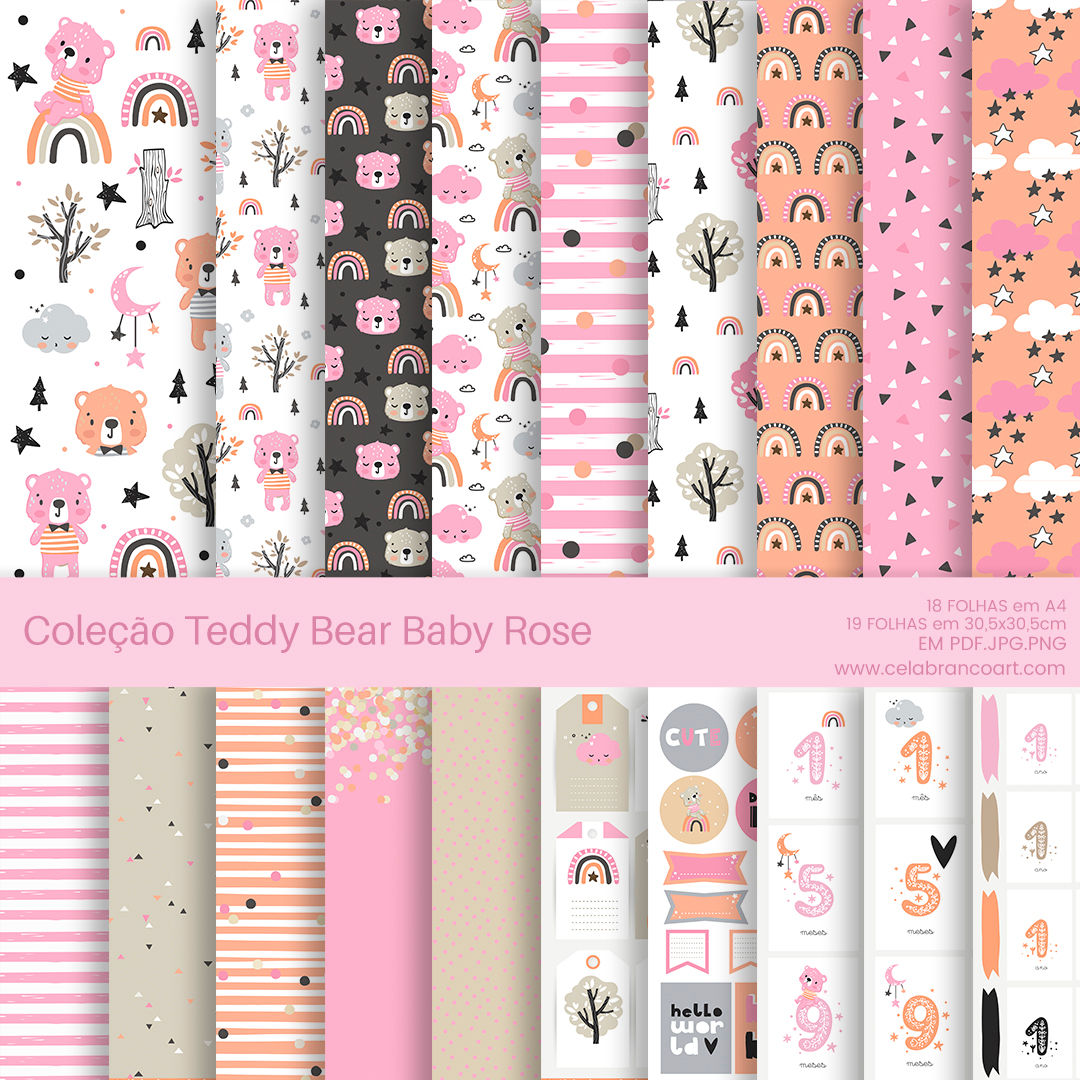 Coleção Teddy Bear Baby Rose