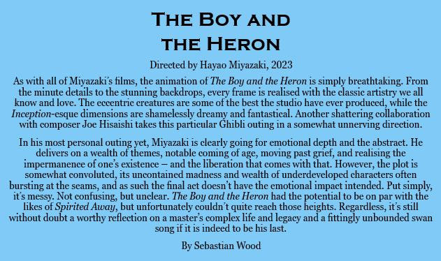 The Boy and the Heron review by Sebastian Wood