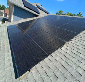 Streib installed residential solar panels