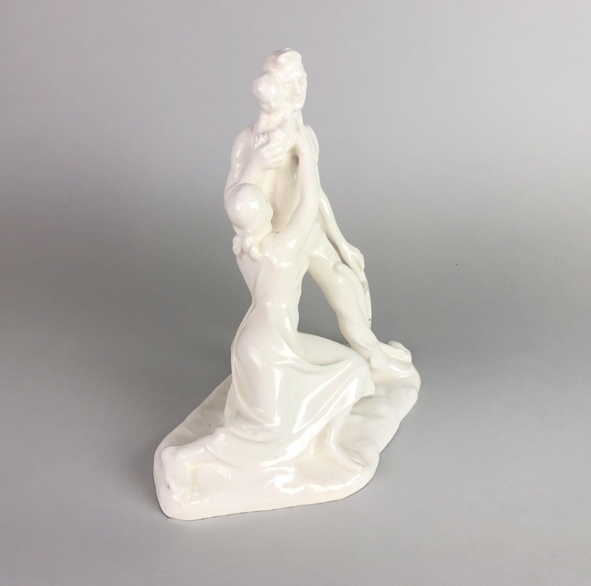 Miniatura: Glazed Ceramic Sculpture by Emil Hlavica, 1930s